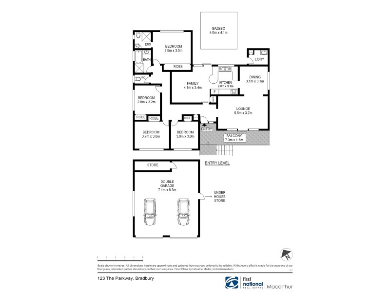 123 The Parkway, Bradbury NSW 2560 Floorplan