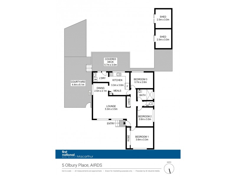 5 Olbury Place, Airds NSW 2560 Floorplan