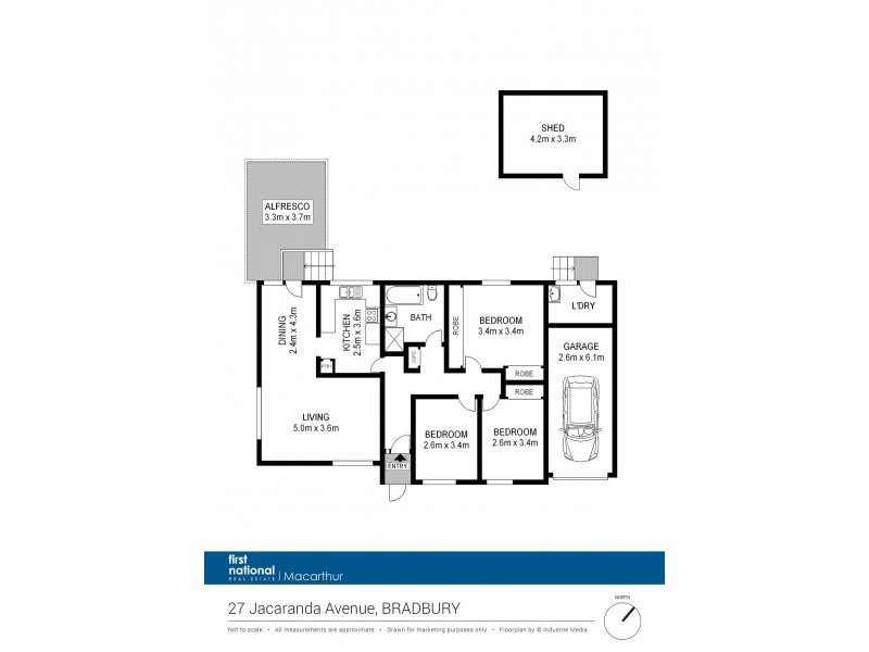 27 Jacaranda Avenue, Bradbury NSW 2560 Floorplan