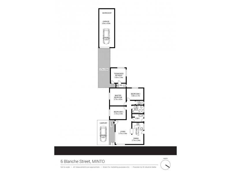 6 Blanche Street, Minto NSW 2566 Floorplan