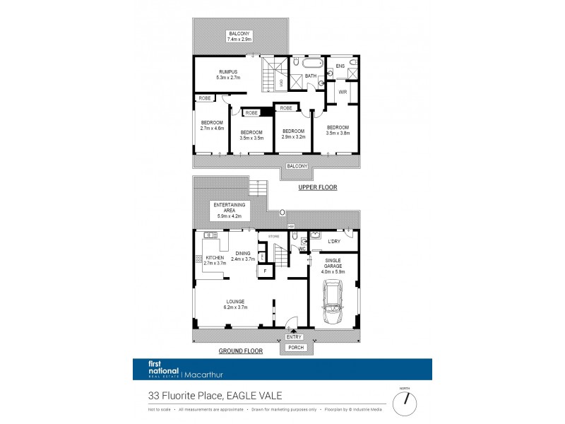 33 Fluorite Place, Eagle Vale NSW 2558 Floorplan