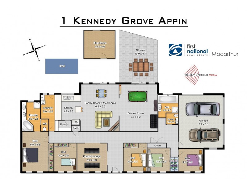 1 Kennedy Grove, Appin NSW 2560 Floorplan