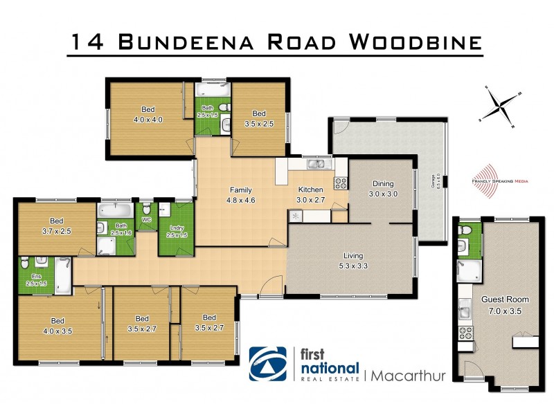 14 Bundeena Road, Woodbine NSW 2560 Floorplan