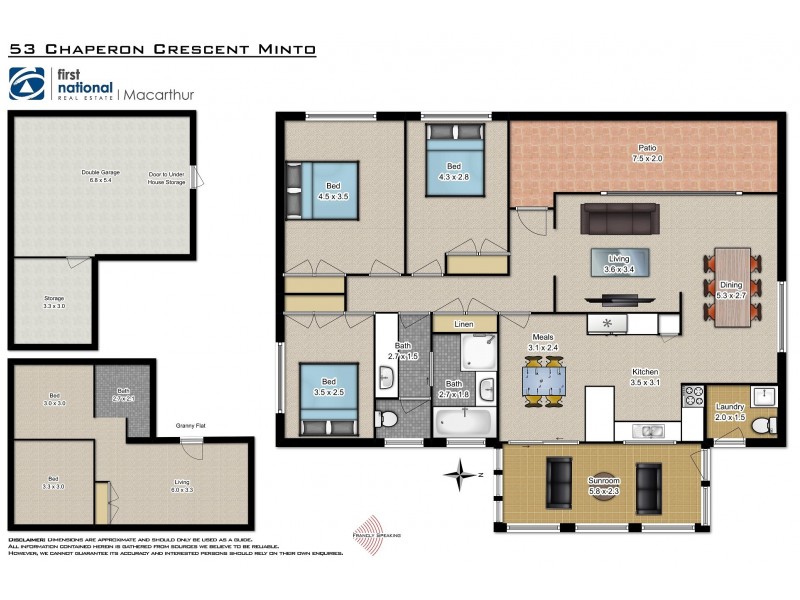 53 Chaperon Crescent, Minto NSW 2566 Floorplan