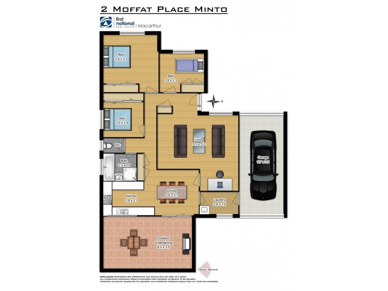 2 Moffat Place, Minto NSW 2566 Floorplan