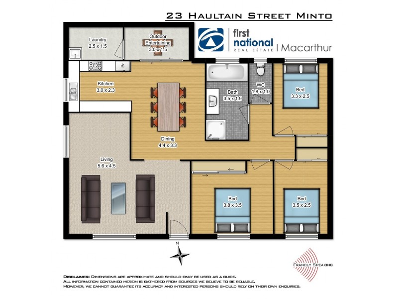 23 Haultain Street, Minto NSW 2566 Floorplan