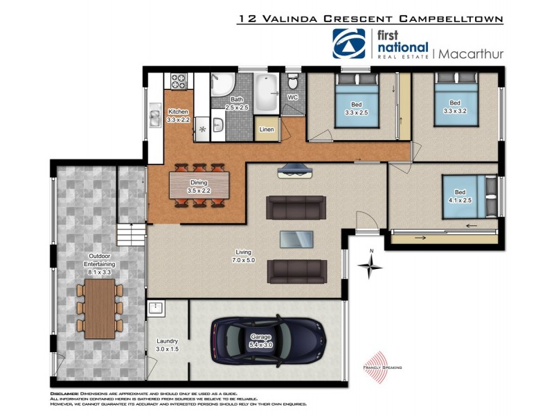 12 Valinda Crescent, Campbelltown NSW 2560 Floorplan