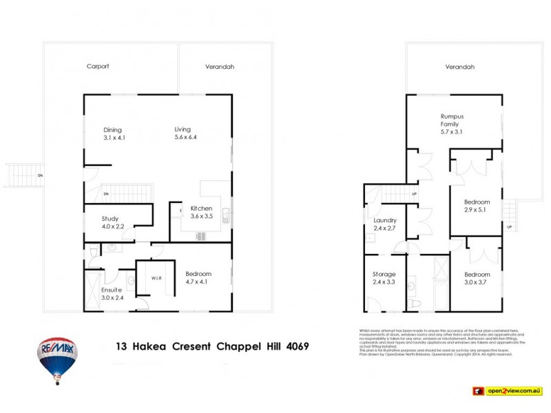 13 Hakea Crescent, Chapel Hill QLD 4069 Floorplan