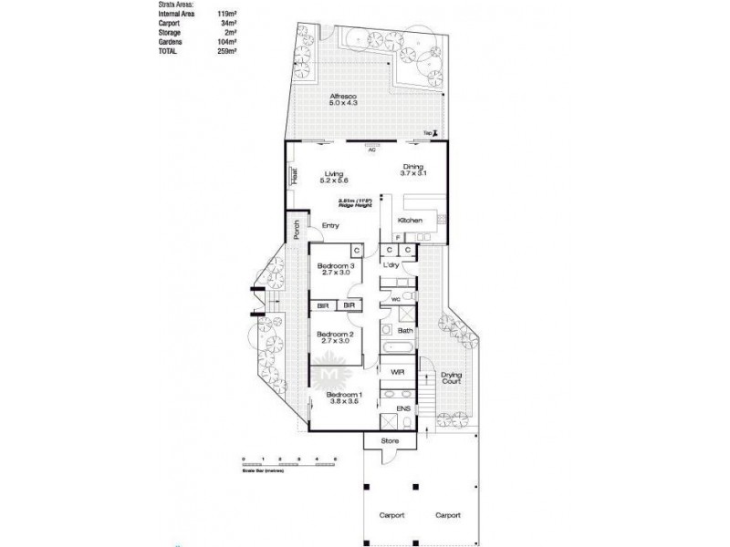 6/4 Perina Way, City Beach WA 6015 Floorplan
