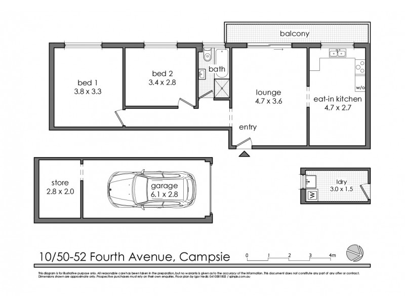 10/50-52 Fourth Avenue, Campsie NSW 2194 Floorplan