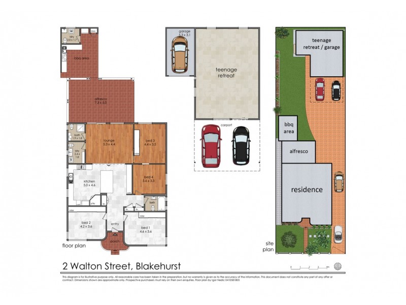 2 Walton Street, Blakehurst NSW 2221 Floorplan