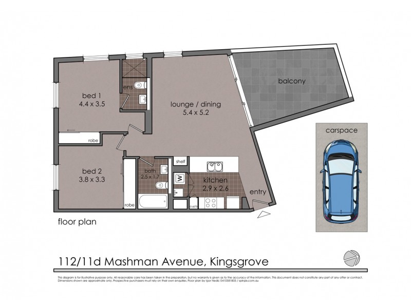 112/11D Mashman Avenue, Kingsgrove NSW 2208 Floorplan