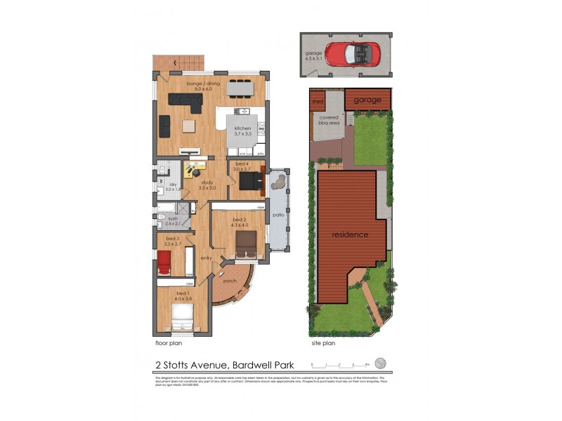 2 Stotts Avenue, Bardwell Park NSW 2207 Floorplan