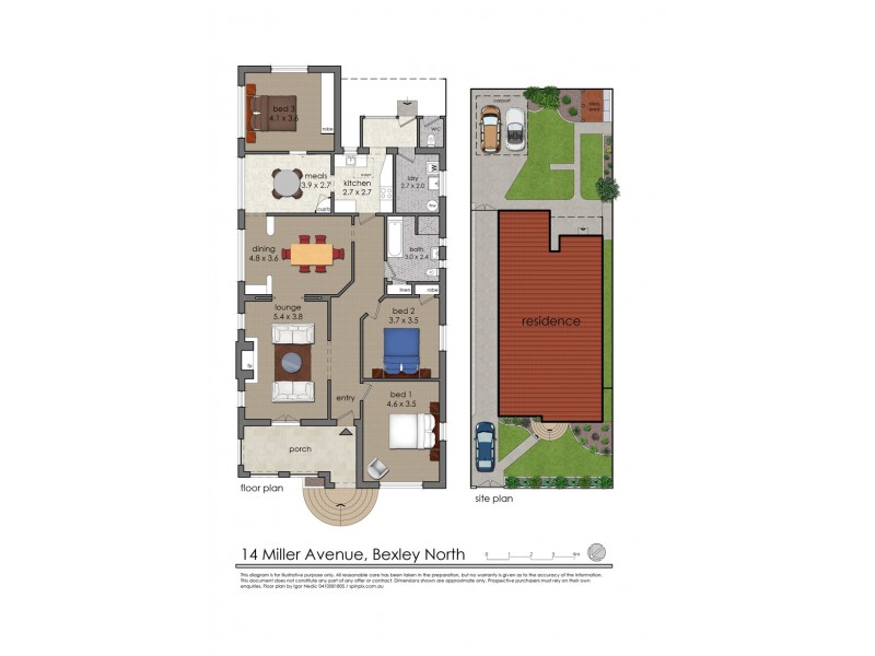 14 Miller Avenue, Bexley North NSW 2207 Floorplan