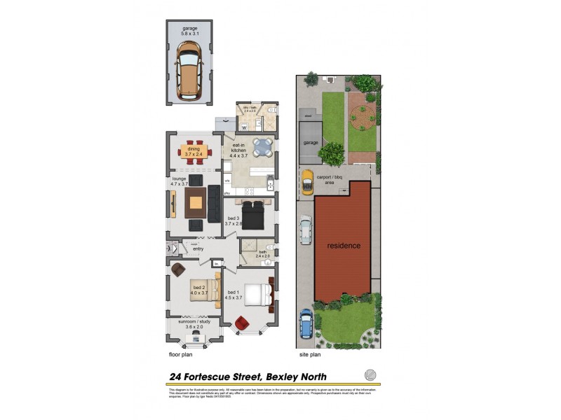 24 Fortescue Street, Bexley North NSW 2207 Floorplan