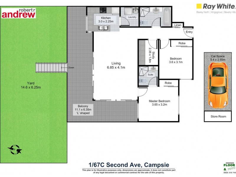 1-12/67C Second Avenue, Campsie NSW 2194 Floorplan
