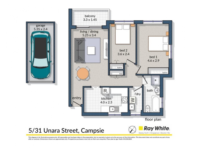 5/31 Unara Street, Campsie NSW 2194 Floorplan