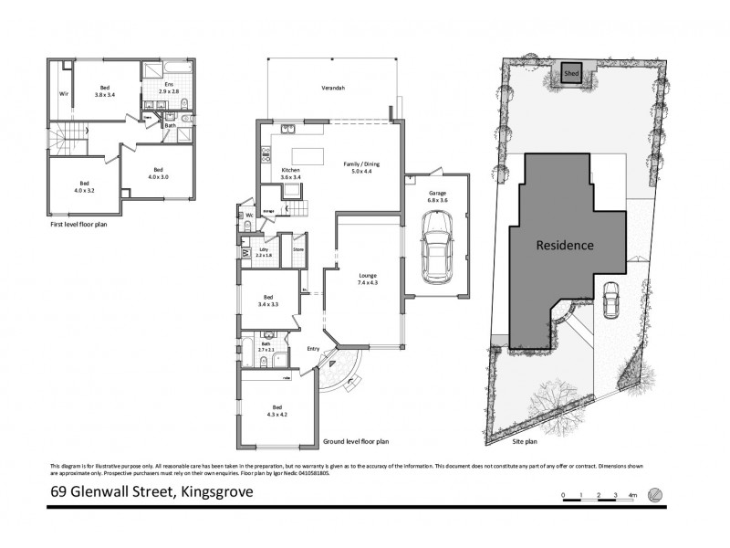 69 Glenwall Street, Kingsgrove NSW 2208 Floorplan