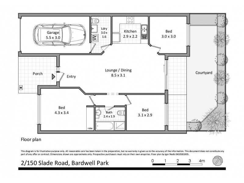 2/150 Slade Road, Bardwell Park NSW 2207 Floorplan