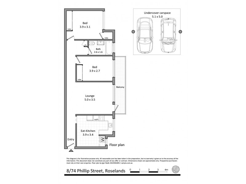8/74 Phillip Street, Roselands NSW 2196 Floorplan
