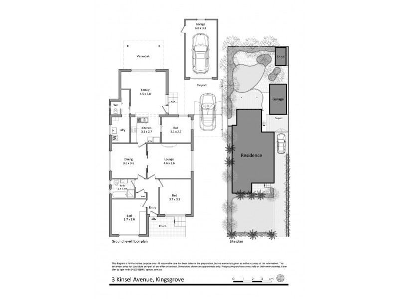3 Kinsel Avenue, Kingsgrove NSW 2208 Floorplan