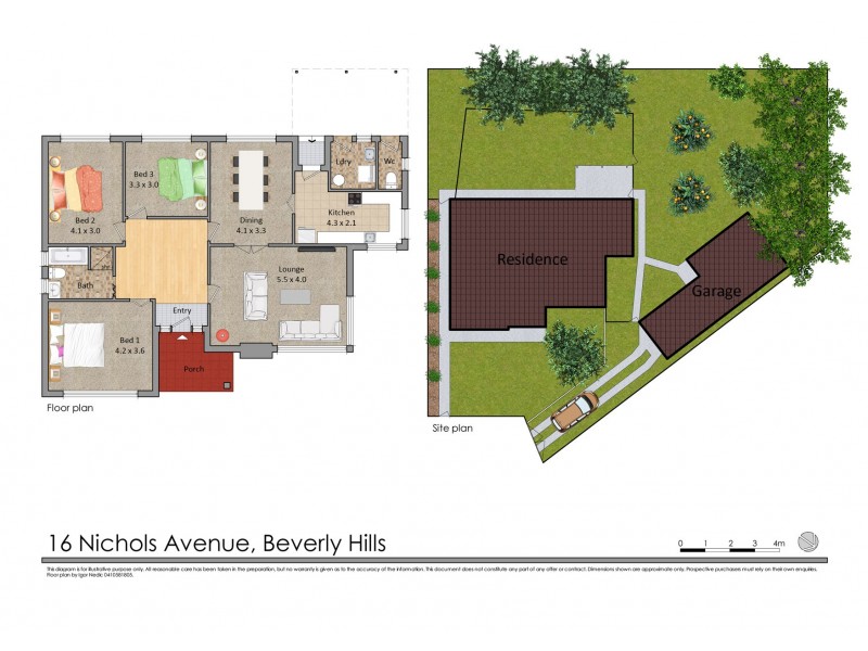 16 Nichols Avenue, Beverly Hills NSW 2209 Floorplan
