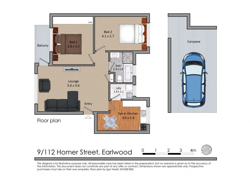 9/112 Homer Street, Earlwood NSW 2206 Floorplan