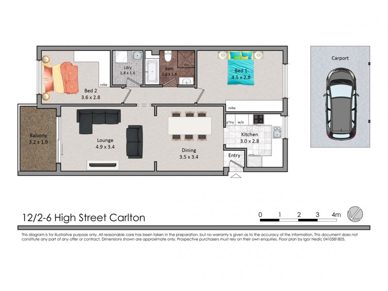 12/2-6 High Street, Carlton NSW 2218 Floorplan