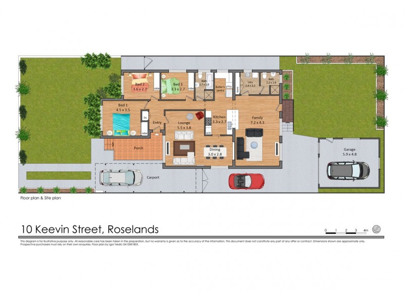 10 Keevin Street, Roselands NSW 2196 Floorplan