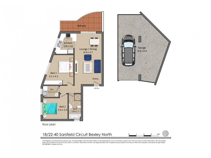 18/22-40 Sarsfield Circuit, Bexley North NSW 2207 Floorplan