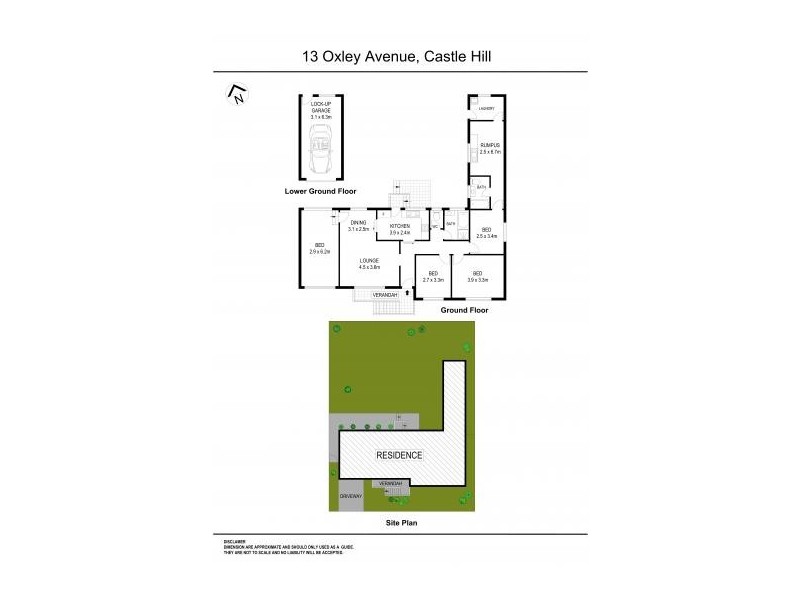 13 Oxley Avenue, Castle Hill NSW 2154 Floorplan