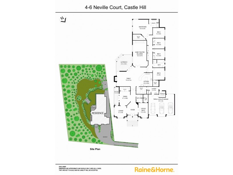 4 and 6 Neville Court, Castle Hill NSW 2154 Floorplan
