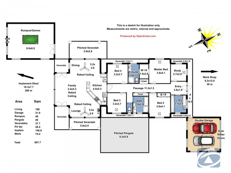 156 Woodlands Road, Cockatoo Valley SA 5351 Floorplan