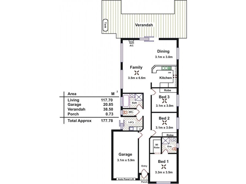 14 Gluford Court, Andrews Farm SA 5114 Floorplan