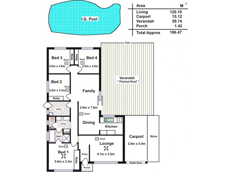 9 Swaine Avenue, Paralowie SA 5108 Floorplan