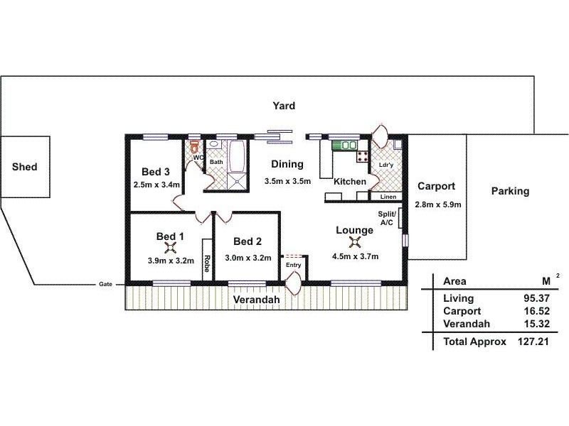 Unit 2/26 Bella Street, Gawler East SA 5118 Floorplan