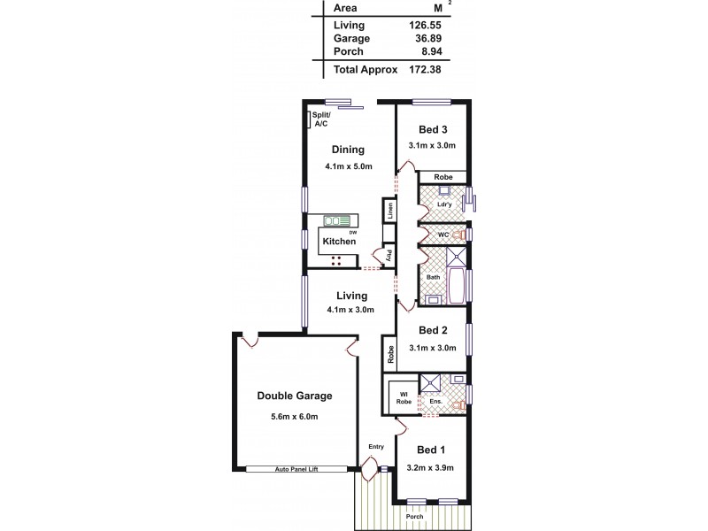 15 Davison Crescent, Smithfield Plains SA 5114 Floorplan