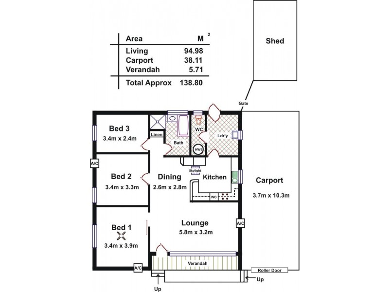 24 Kenner Street, Elizabeth Downs SA 5113 Floorplan