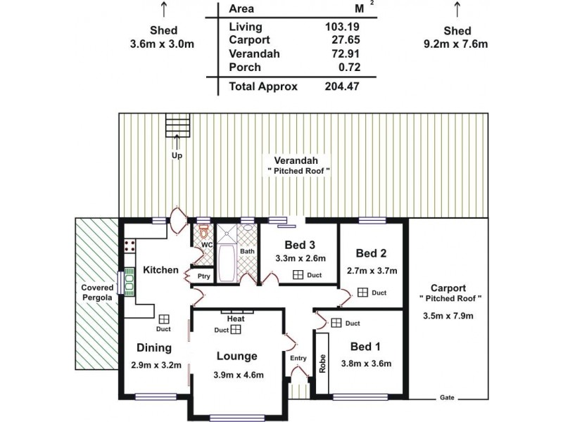 36 Cooinda Avenue, Redwood Park SA 5097 Floorplan