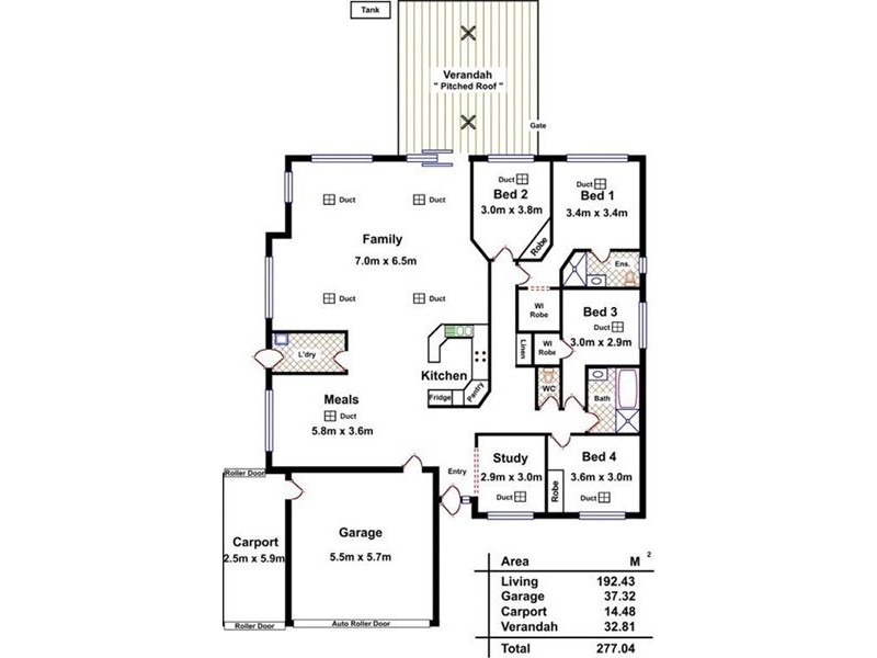 19 Gleeson Grove, Evanston Park SA 5116 Floorplan