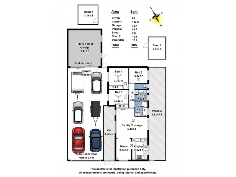 12 Churcher Avenue, Blakeview SA 5114 Floorplan