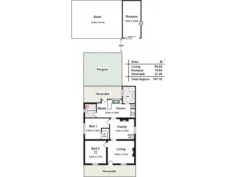 12 George Street, Wasleys SA 5400 Floorplan