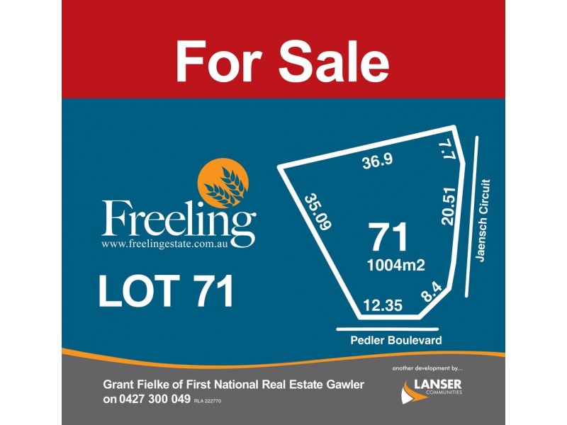 Lot 71 Jaensch Circuit, Freeling SA 5372