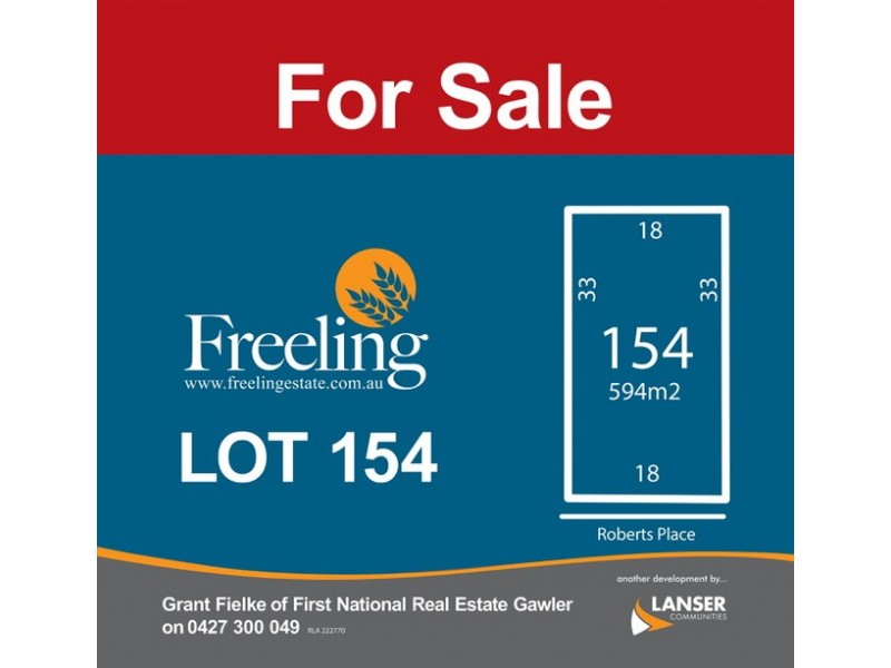 Lot 154 Roberts Place, Freeling SA 5372
