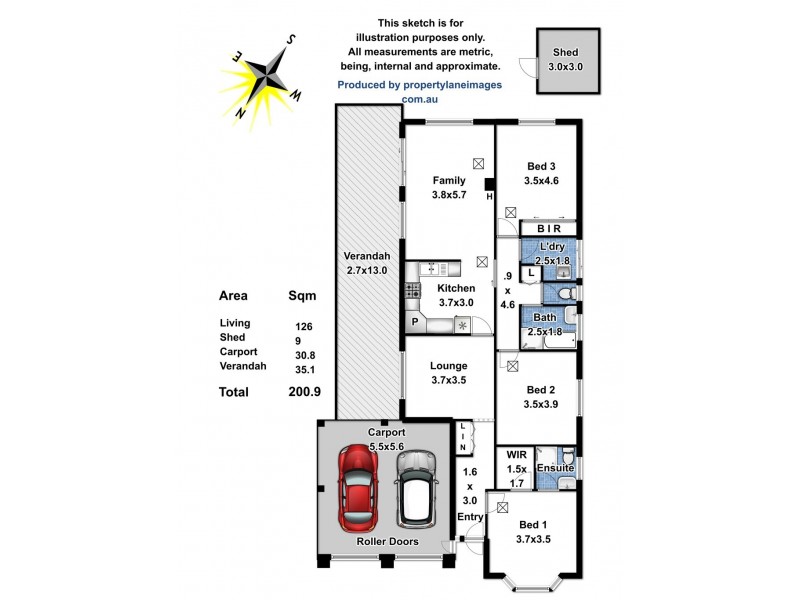 18 Netherby Avenue, Evanston Park SA 5116 Floorplan