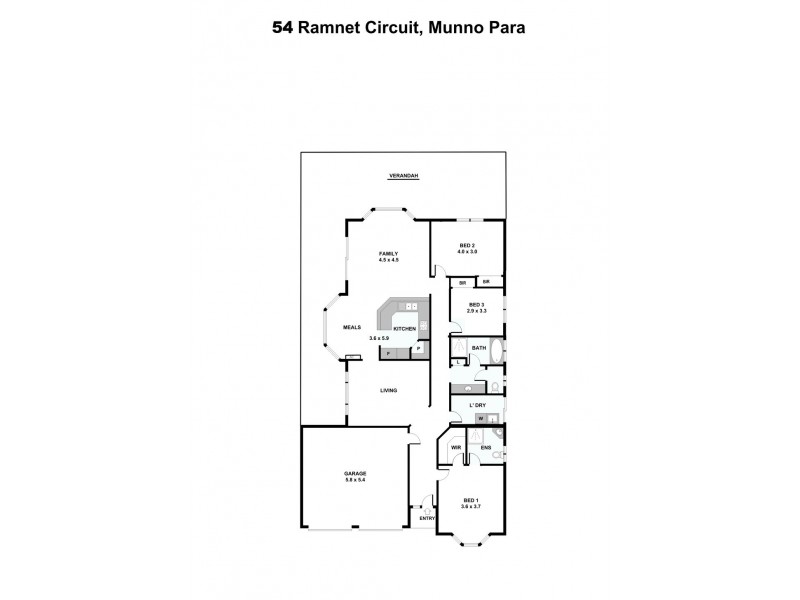 54 Ramnet Cct, Munno Para SA 5115 Floorplan