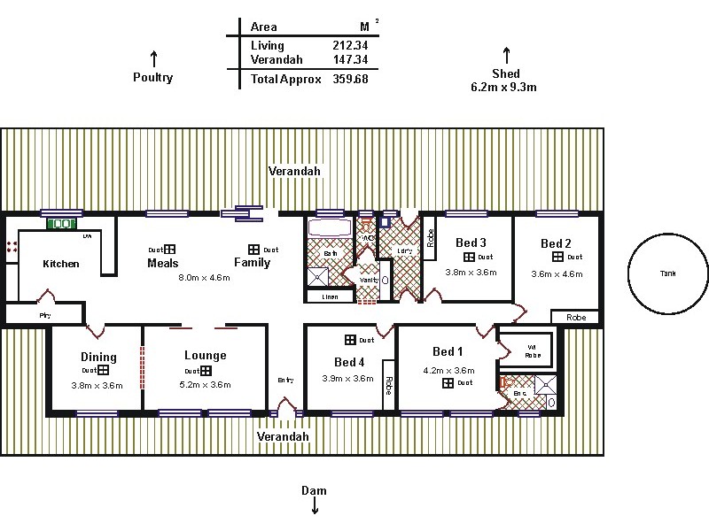 54 Cockatoo Lane, Sandy Creek SA 5350 Floorplan