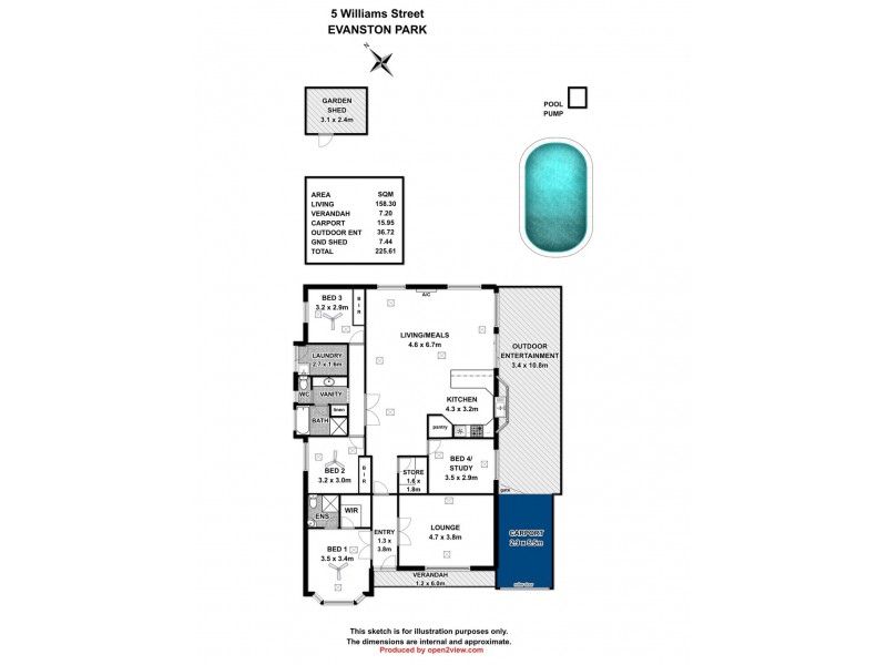 5 Williams Street, Evanston Park SA 5116 Floorplan