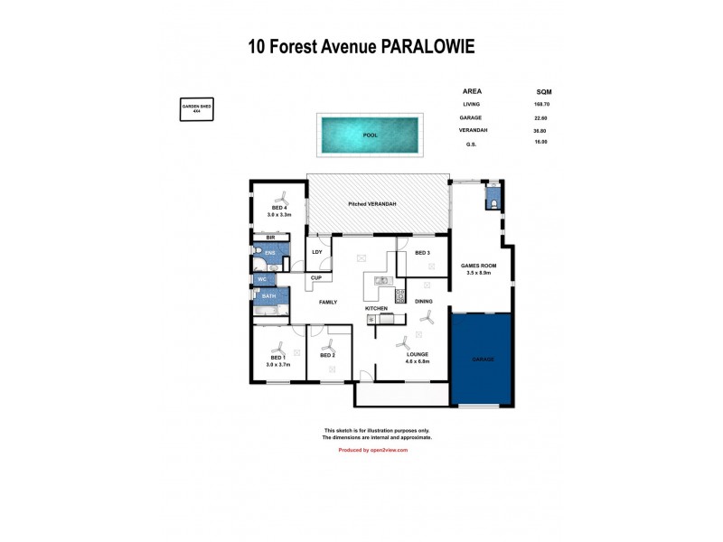 10 Forrest Avenue, Paralowie SA 5108 Floorplan