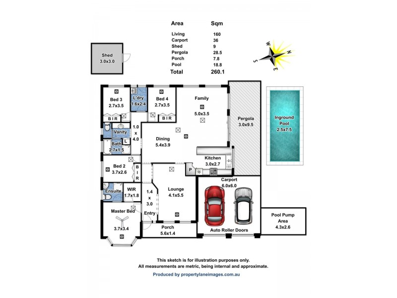 13 Norman Terrace, Blakeview SA 5114 Floorplan